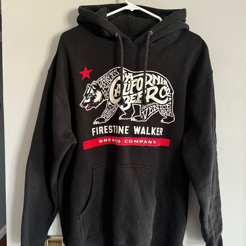 Firestone Walker Large Black Pullover Hoodie - image 1